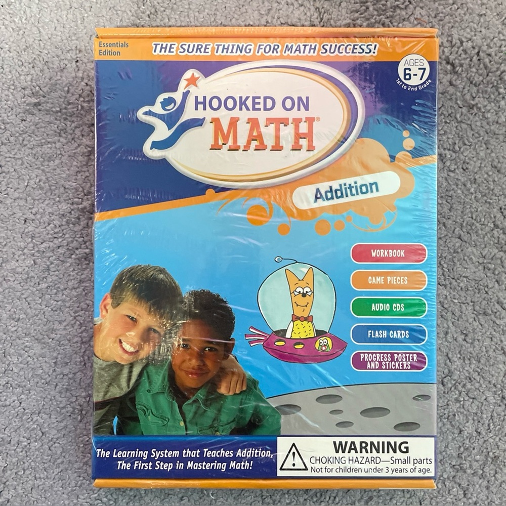 Hooked On Math Addition Essentials Edition Sealed New 1st To 2nd Grade Ages 6-7